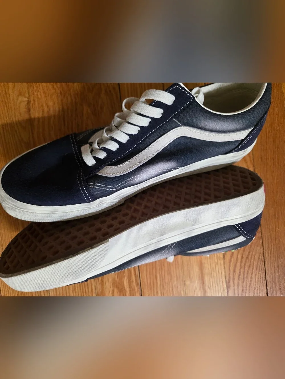 Vans Old Skool Charms Parisian Night Navy Blue M8 W9.5